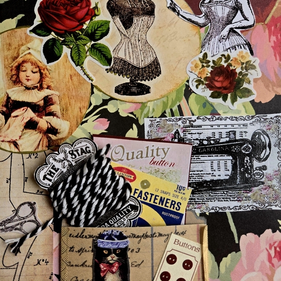 Fashion inspired OOAK album paper bag vintage Queen of the ball 👸 👑 - Picture 6 of 16